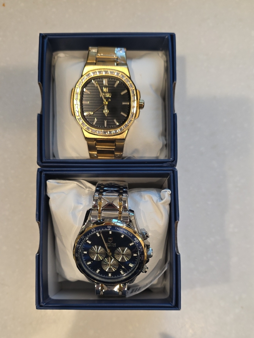 905. Pair Of Mens Montres Prestige By Invicta Watches
